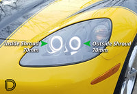 2005-2013 Chevrolet Corvette Daytime Running Light Circuit Board Halo 70mm Switchback (four)