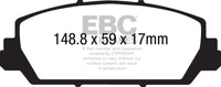 EBC 12+ Acura RDX 3.5 Redstuff Front Brake Pads