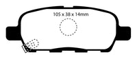 EBC 10-13 Infiniti FX35 3.5 Greenstuff Rear Brake Pads