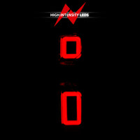 ANZO 19-21 Chevy Silverado Work Truck Full LED Taillights Chrome Housing Red Lens G2(w/C light Bars)