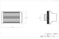 Aeromotive In-Line Filter - AN-10 size - 40 Micron SS Element - Red Anodize Finish