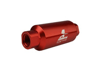 Aeromotive In-Line Filter - AN-10 size - 40 Micron SS Element - Red Anodize Finish