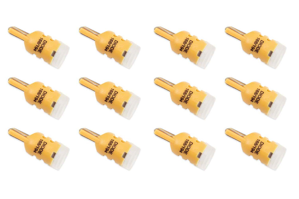 1980-1993 Ford Mustang Instrument Panel Light Bulb LED Amber (twelve)