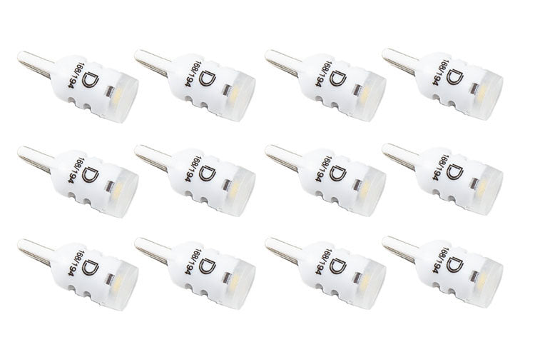 1980-1993 Ford Mustang Instrument Panel Light Bulb LED Natural White (twelve)