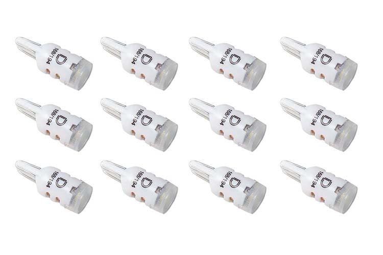 1980-1993 Ford Mustang Instrument Panel Light Bulb LED Pure White (twelve)