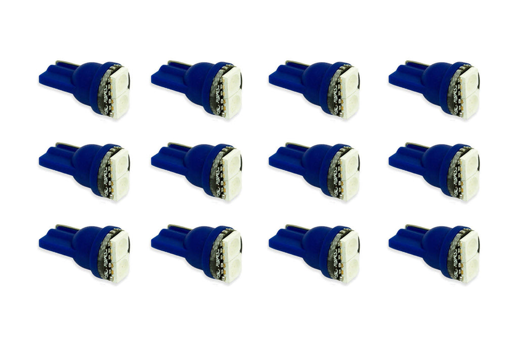 1980-1993 Ford Mustang Instrument Panel Light Bulb LED Blue (twelve)