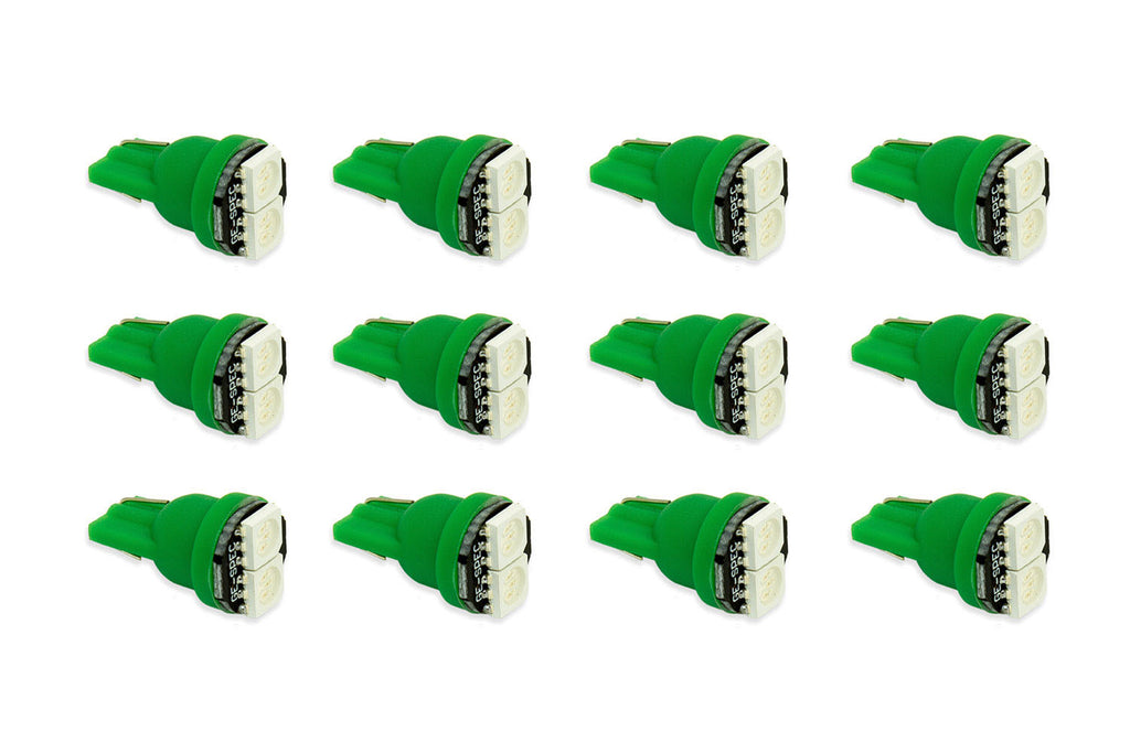 1980-1993 Ford Mustang Instrument Panel Light Bulb LED Green (twelve)