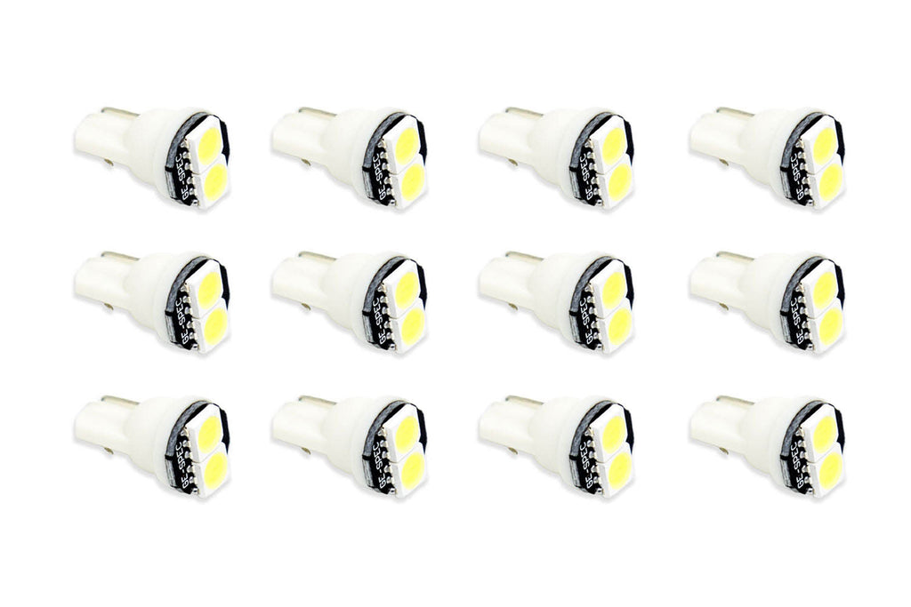 1980-1993 Ford Mustang Instrument Panel Light Bulb LED Cool White (twelve)