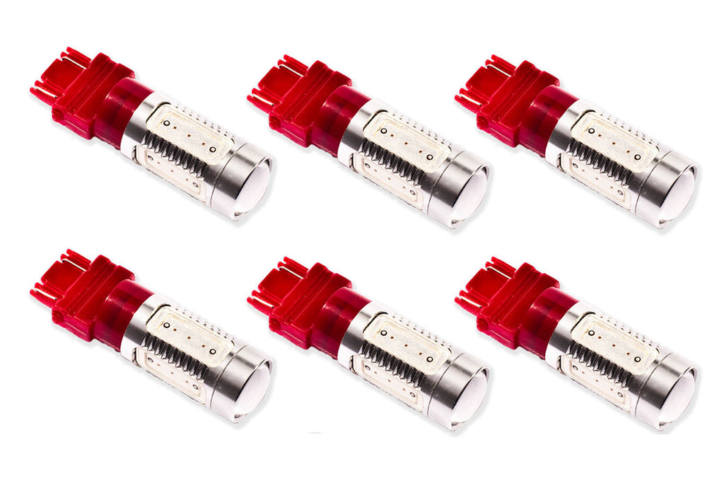 2007-2009 Ford Mustang Turn Signal Light Bulb LED Red (six)