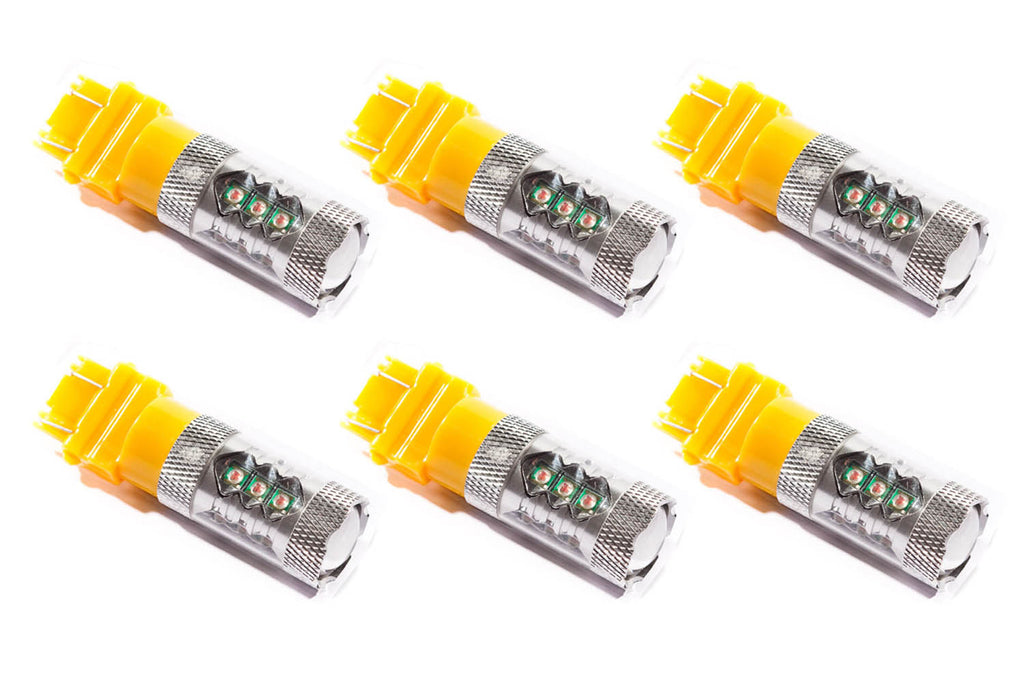 2007-2009 Ford Mustang Turn Signal Light Bulb LED Amber (six)