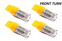 2014-2018 Chevrolet Silverado 1500 Turn Signal Light Bulb LED Amber (four)
