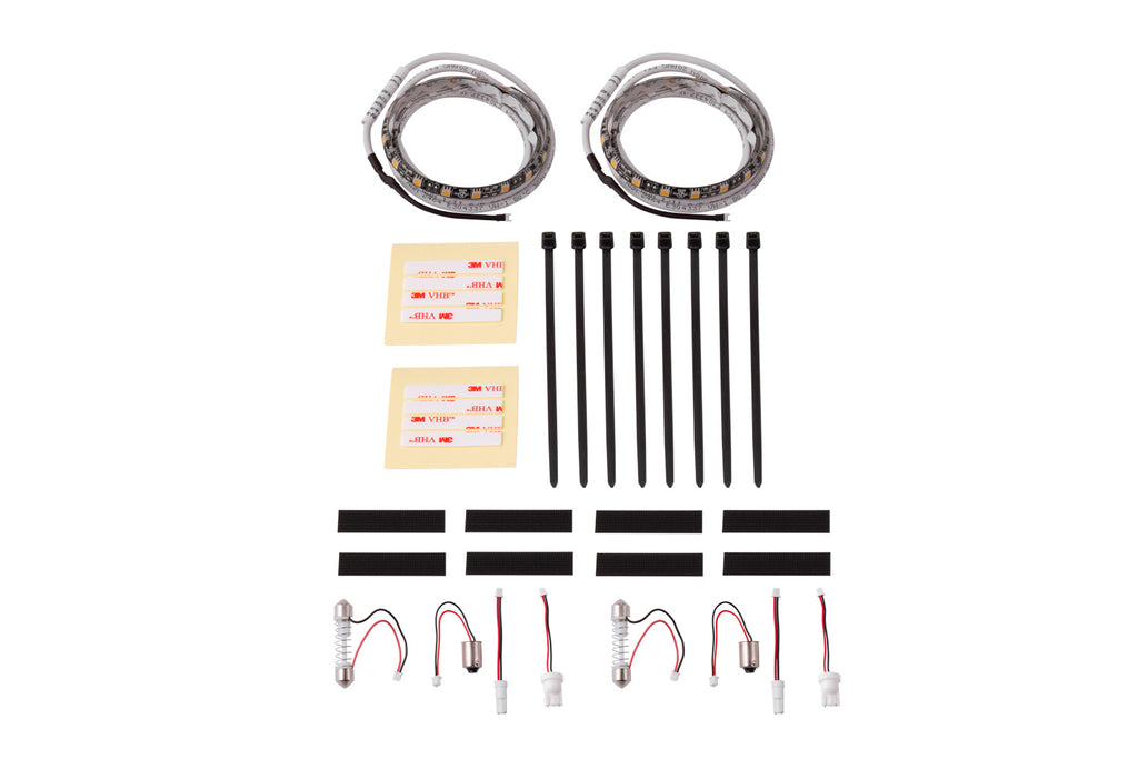 2016-2018 Ford Focus Trunk Light Bulb LED Strip Warm White (pair)