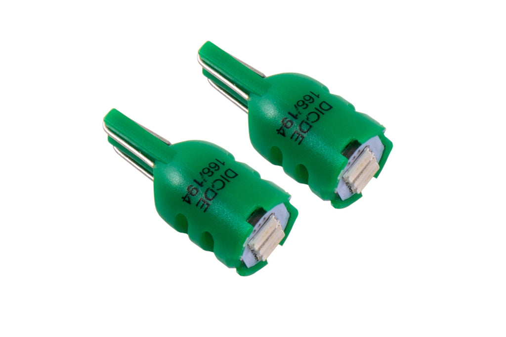 194 HP3 LED Green Short (pair)