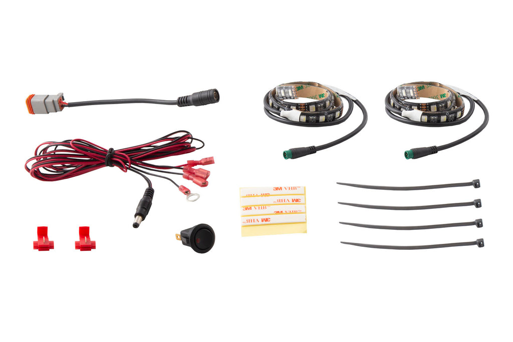 2 Piece Multicolor Footwell LED Kit