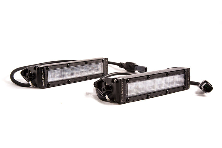 SS6 White SAE Fog Wide Light Bar (pair)