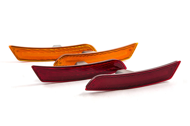 LED Sidemarkers For 2016-2023 Chevrolet Camaro Amber Red (set)