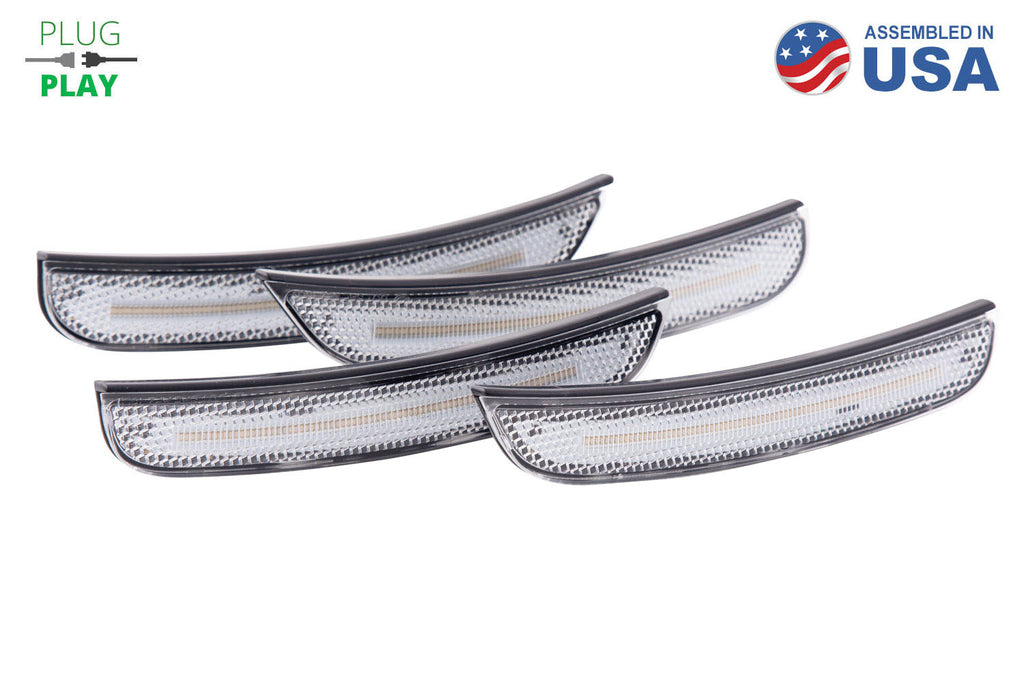 2015-2023 Dodge Charger LED Sidemarkers Clear (set)