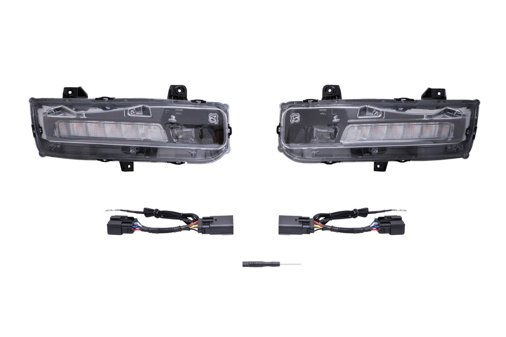 2018-2023 Ford Mustang Turn Signal Light Assembly Elite Series Combination Fog Lamp Cool White (pair)