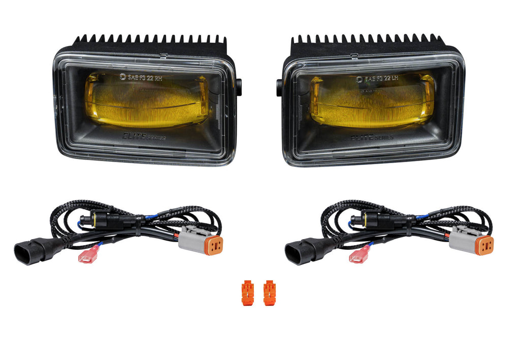 2017-2022 Ford F-550 Super Duty Elite Foglamp Type F2 Yellow (pair)
