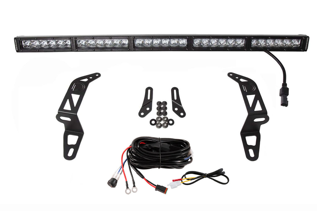 SS30 Bumper Bracket Kit For 2018-2026 Jeep Jl Wrangler Gladiator White Driving (single)