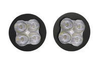 SS3 Pro ABL White SAE Fog Round No Brackets (pair)