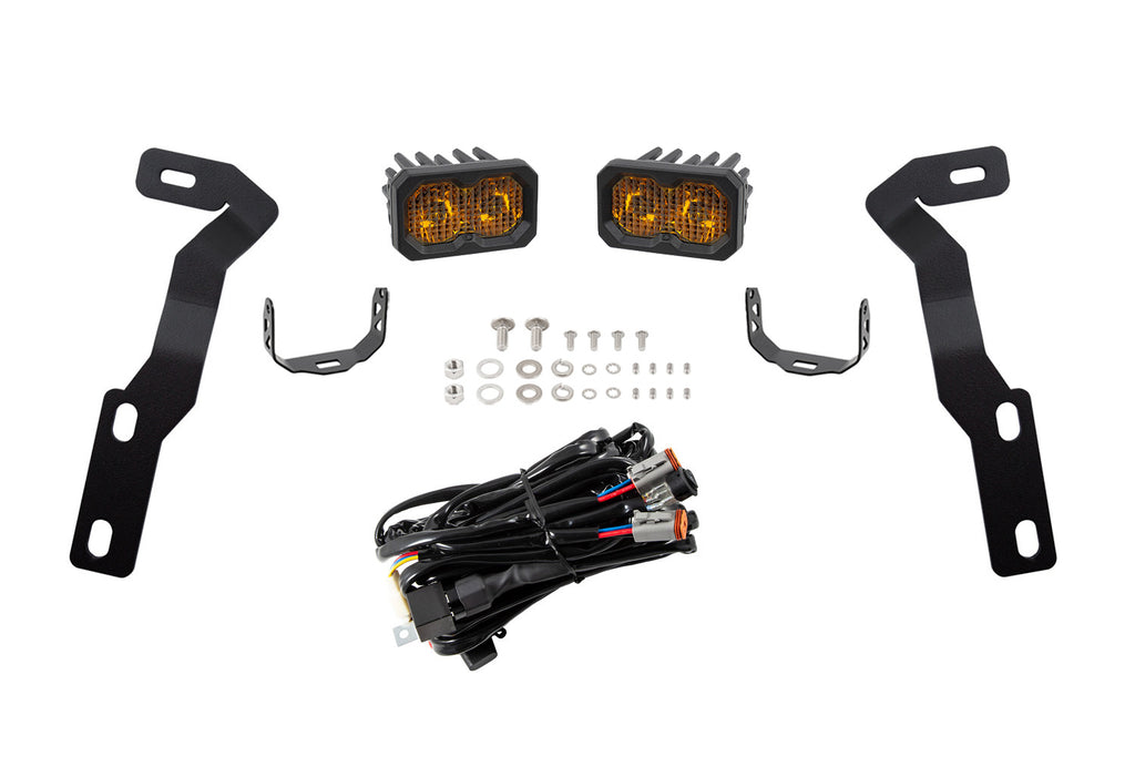 2016-2023 Toyota Tacoma Off-Road Light LED Ditch Light Kit Sport Yellow Combo