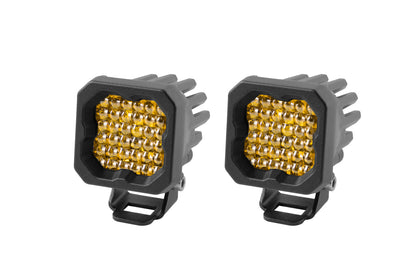 SSC1 LED Pod Pro Yellow Flood ABL (pair)