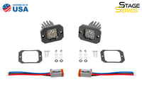 SSC1 LED Pod Sport White Flood Flush ABL (pair)
