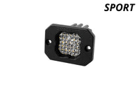 SSC1 LED Pod Sport White Flood Flush Rbl (single)