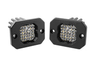 SSC1 LED Pod Sport White Flood Flush Rbl (pair)