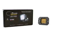 SSC1 LED Pod Sport Yellow Flood Flush ABL (single)