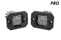 SSC1 LED Pod Pro White Flood Flush Rbl (pair)