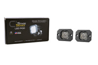 SSC1 LED Pod Pro White Flood Flush Rbl (pair)