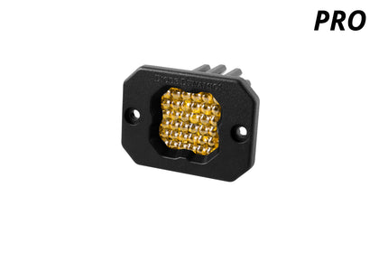 SSC1 LED Pod Pro Yellow Flood Flush ABL (single)