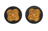 SS3 Max ABL Yellow SAE Fog Round No Brackets (pair)