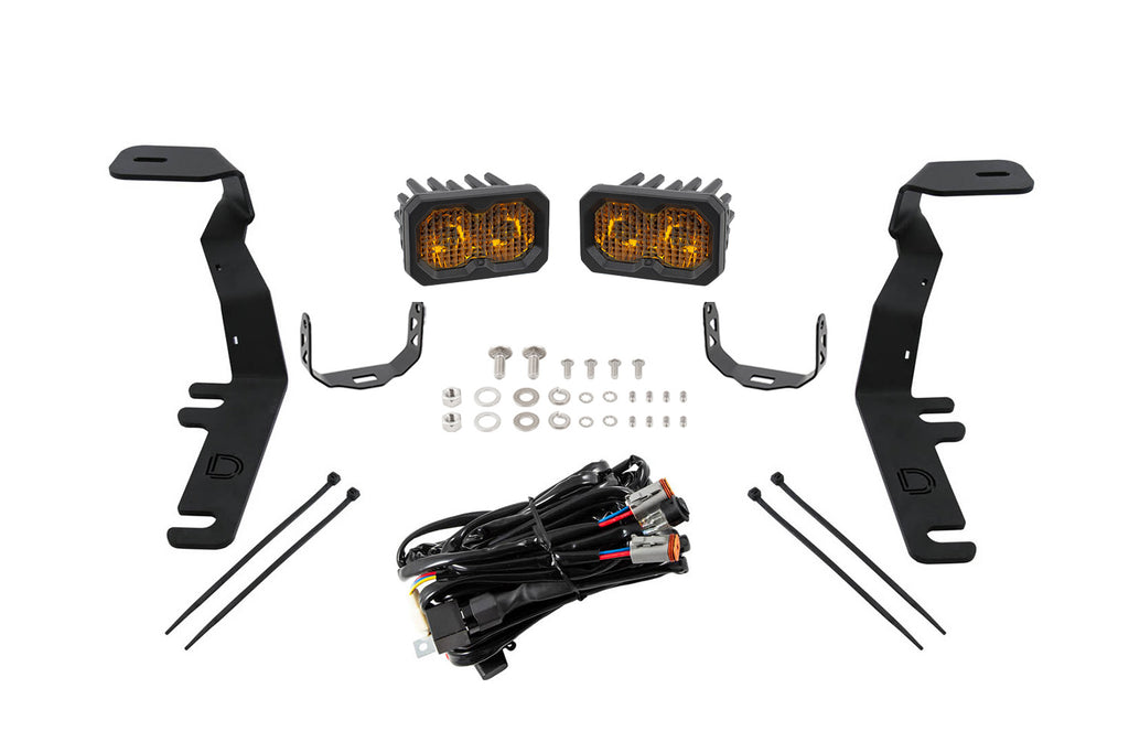 2015-2020 Ford F-150 Off-Road Light LED Ditch Light Kit Pro Yellow Combo