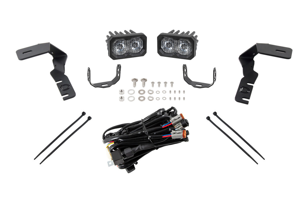2019-2023 Ford Ranger Off-Road Light LED Ditch Light Kit Pro White Combo/Driving