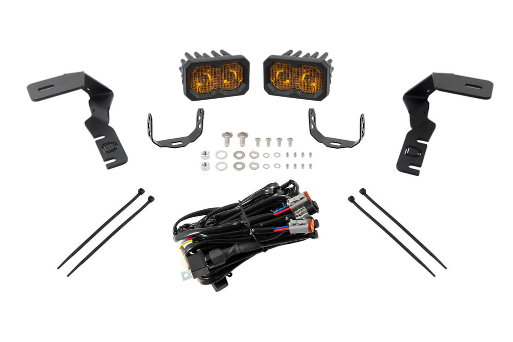 2019-2023 Ford Ranger Off-Road Light LED Ditch Light Kit Sport Yellow Combo