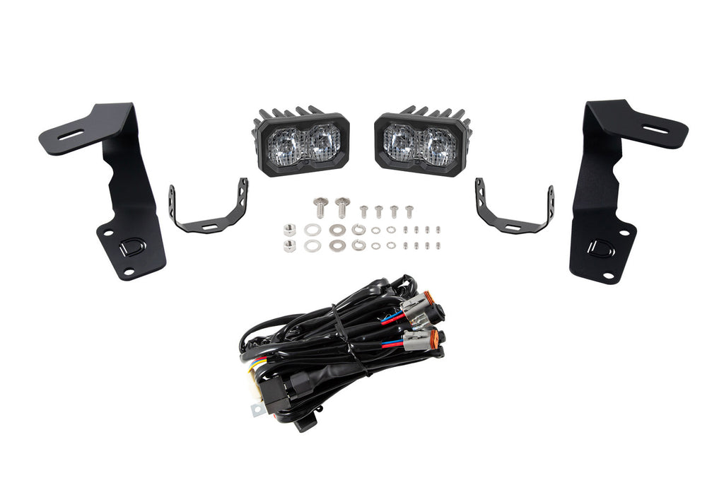 C2 2 0 LED Ditch Light Kit For 2015-2021 Subaru Wrx Sti Sport White Combo Driving