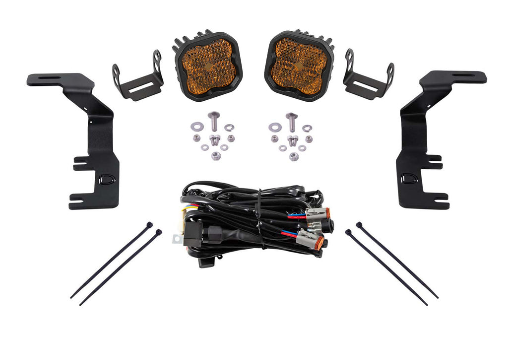 SS3 LED Ditch Light Kit For 2015-2021 Colorado Canyon Sport Yellow Combo