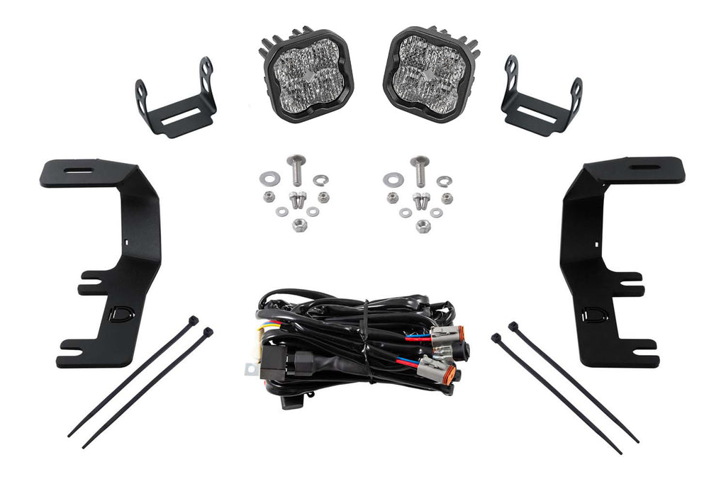 SS3 LED Ditch Light Kit For 2014-2019 Silverado Sierra Sport White Combo