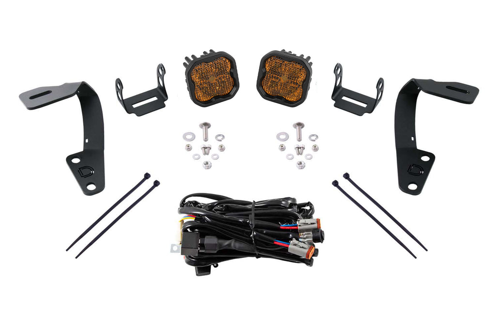 2010-2024 Toyota 4Runner Off-Road Light LED Ditch Light Kit Pro Yellow Combo