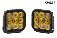 SS5 LED Pod Sport Yellow Driving (pair)