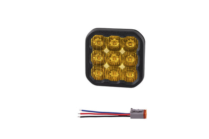 SS5 LED Pod Sport Yellow Driving No Brackets (single)