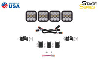 SS5 Pro Universal Crosslink 4 Pod Lightbar White Combo