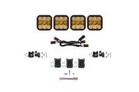 SS5 Sport Universal Crosslink 4 Pod Lightbar Yellow Combo