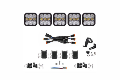 SS5 Sport Universal Crosslink 5 Pod Lightbar White Combo