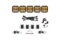 SS5 Sport Universal Crosslink 5 Pod Lightbar Yellow Combo