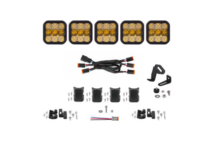 SS5 Sport Universal Crosslink 5 Pod Lightbar Yellow Combo