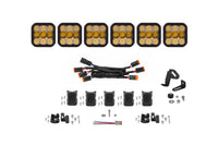 SS5 Sport Universal Crosslink 6 Pod Lightbar Yellow Combo